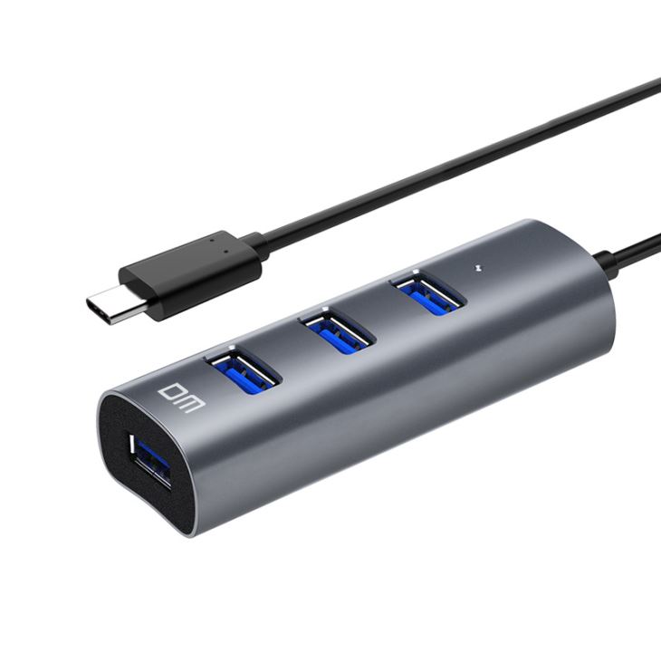 TYPE-C With Usb3.0*4 HUB With Aluminum Alloy Housing