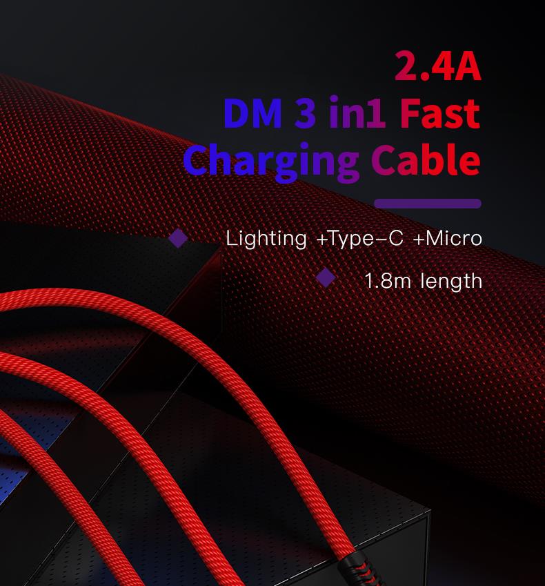 1.8m 3 in 1 cable